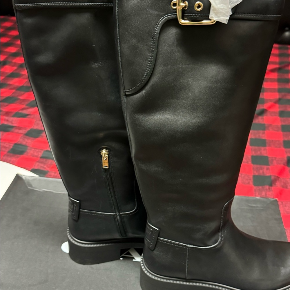 lili leather, coach, black, new, numbers 8 and 10